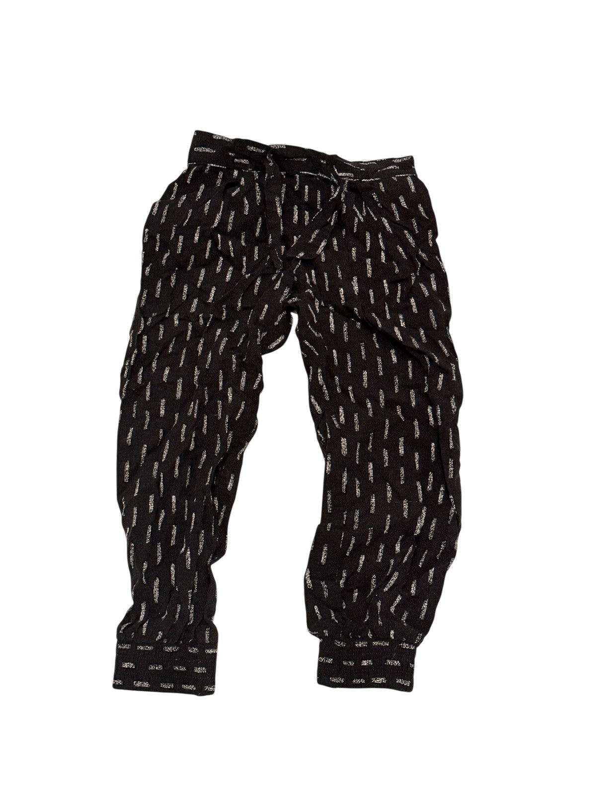 Old Navy Black Silver Print Jogger Pants 4T