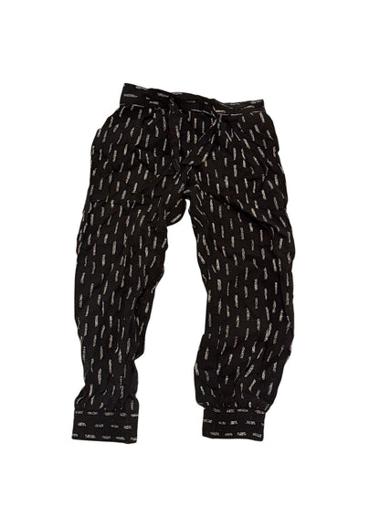 Old Navy Black Silver Print Jogger Pants 4T