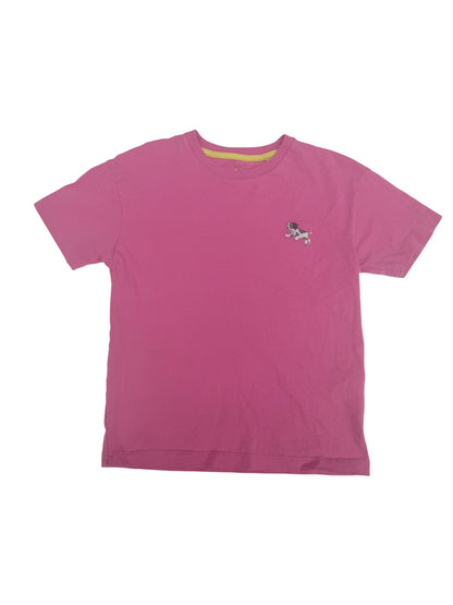 Mini Boden Pink Dog Embroidered T-Shirt 5-6Y