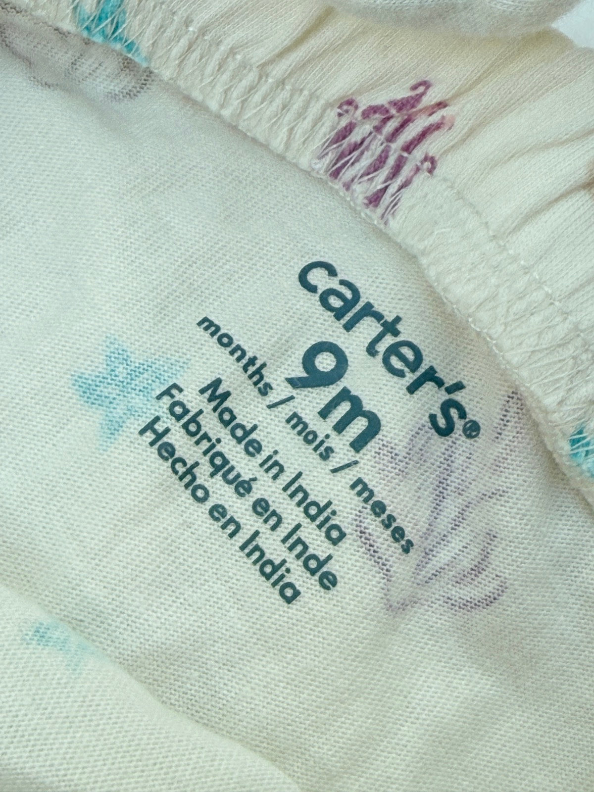 Carter's Ocean Print Romper Dress 9m