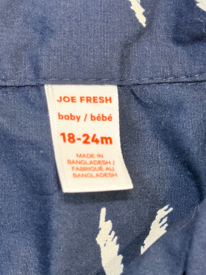 Joe Fresh Palm Print Shirt Shorts Set 18-24M