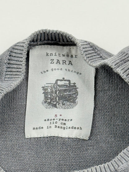 Zara Knitwear Pool Shark Gray Sweater Size 5Y