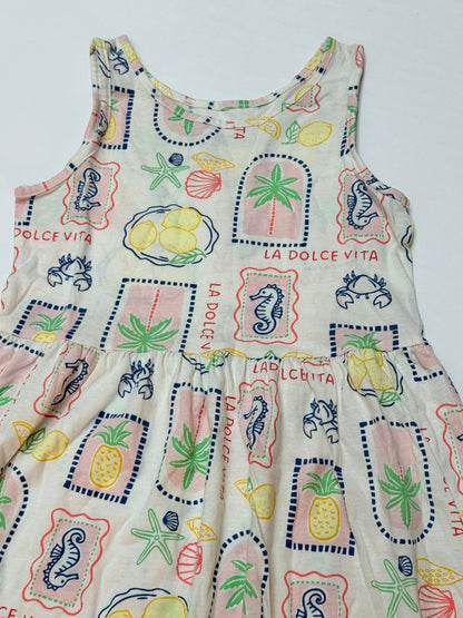 H&M La Dolce Vita Print Dress Size 6-8Y