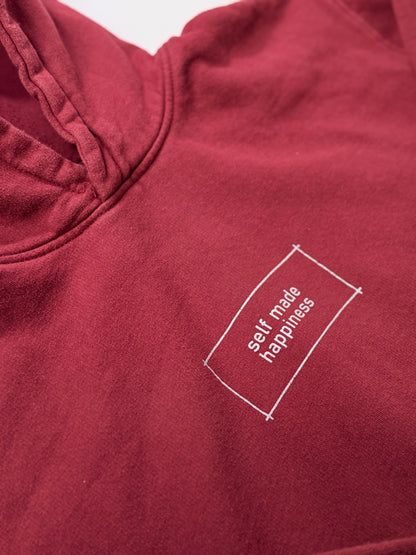 Sweat à capuche Zara Self Made Happiness bordeaux 11-12 ans