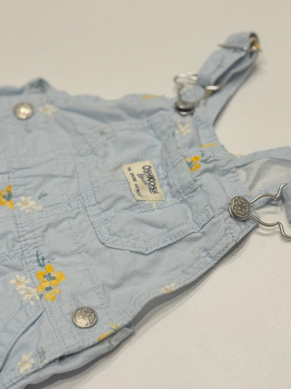 OshKosh B'gosh Floral Chambray Overalls 9M