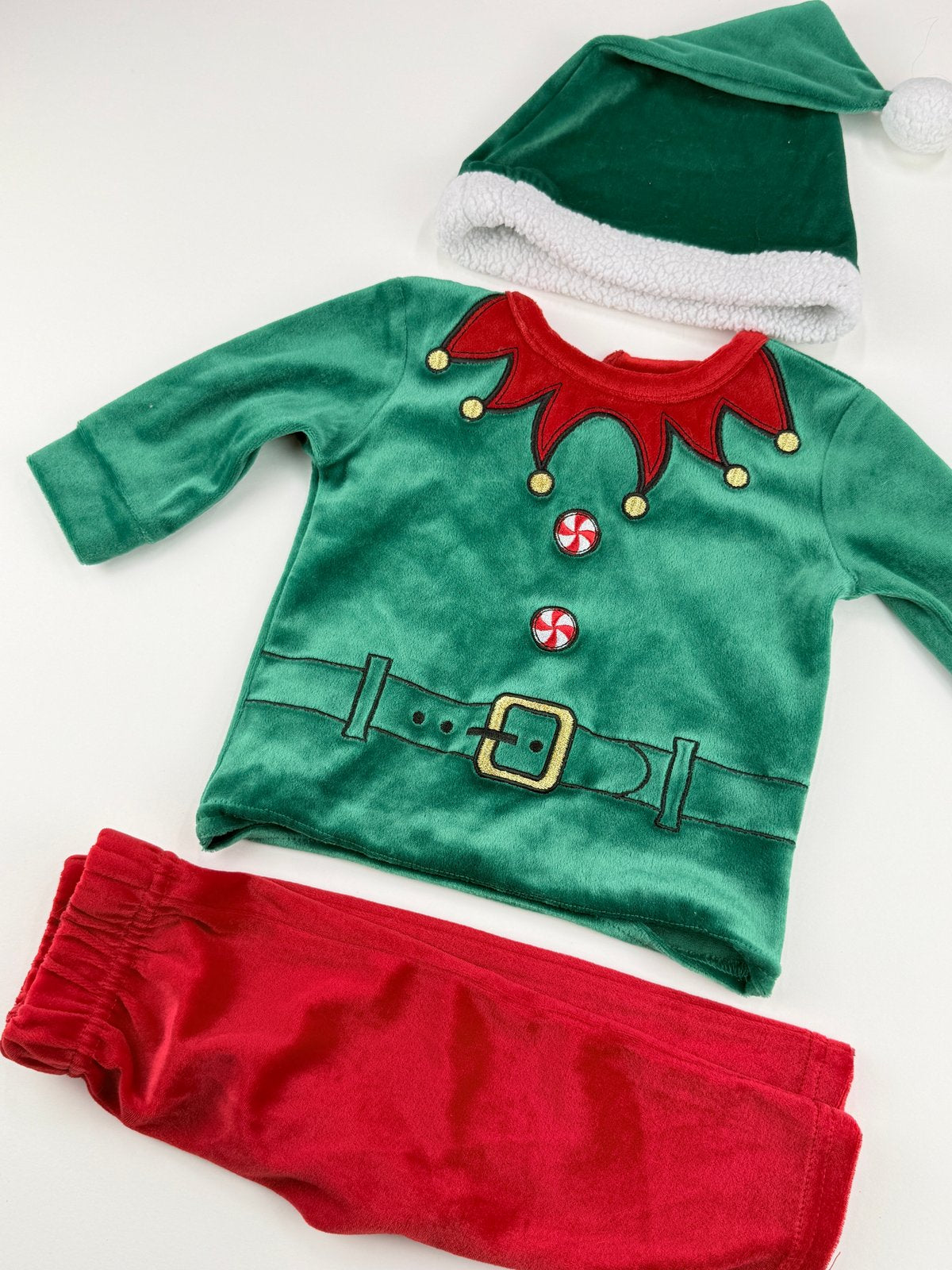 George Baby Elf Velour Set 3-6M