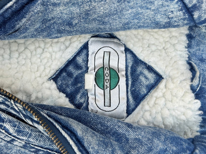 Vintage Coda Denim Sherpa Lined Hooded Jacket 6Y