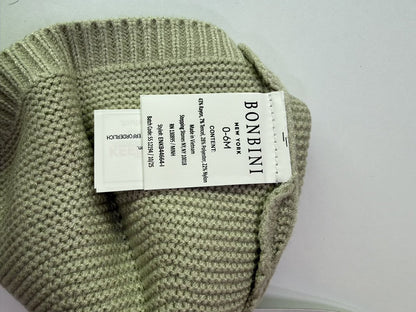 Bonbini Sage Green Knot Beanie Hat 0-6M