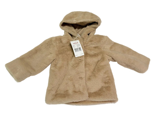 Seed Heritage Natural Faux Fur Hooded Jacket 12-18m