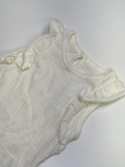 Rise Little Earthling Cream Flutter Bodysuit 6-9M