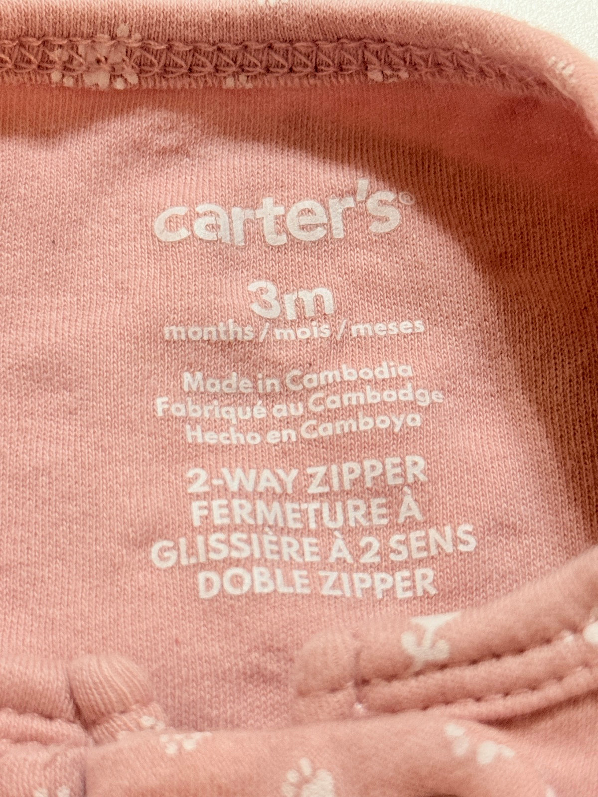 Carter's Little Sister Floral Footed Sleeper 3M
