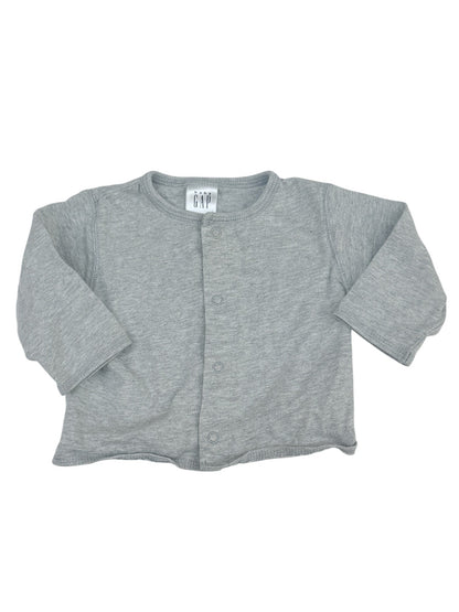 Baby Gap Gray Snap Cardigan 3-6M