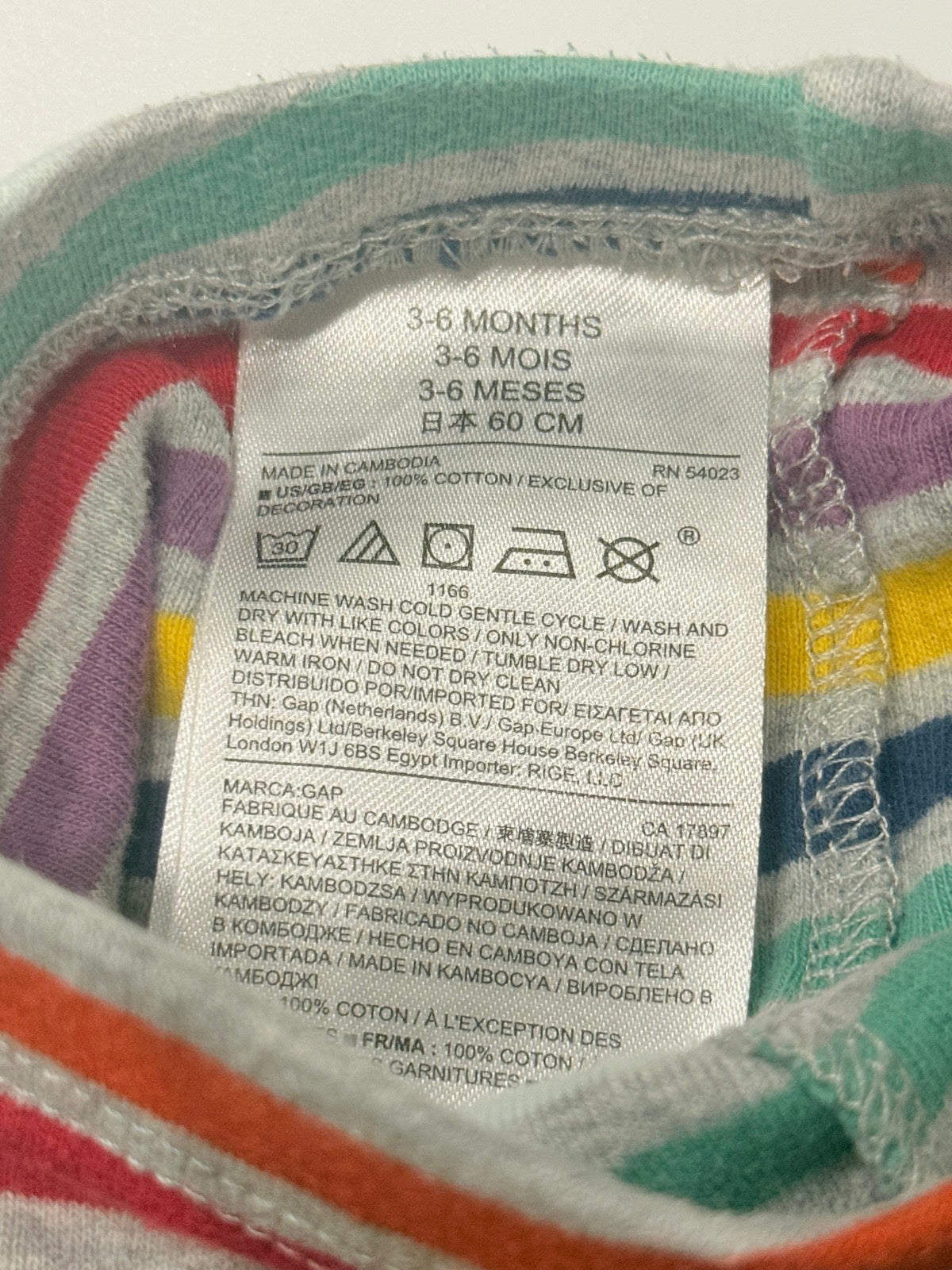 Gap Striped Joggers 3-6 Months