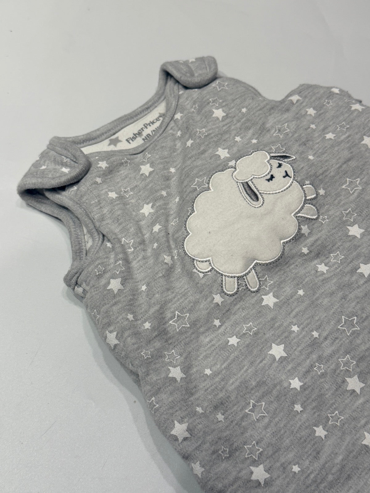 Fisher-Price Gray Stars Sleep Sack NB
