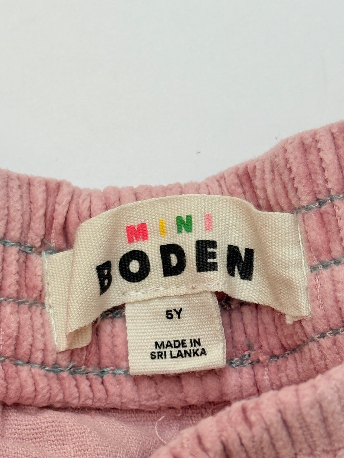 Mini Boden Pink Corduroy Pants Size 5