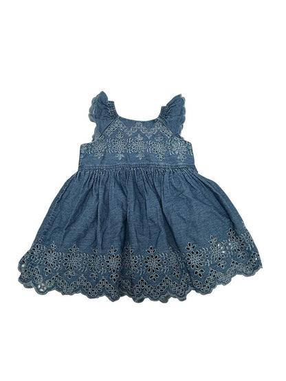 Gap Denim Eyelet Dress 18-24M