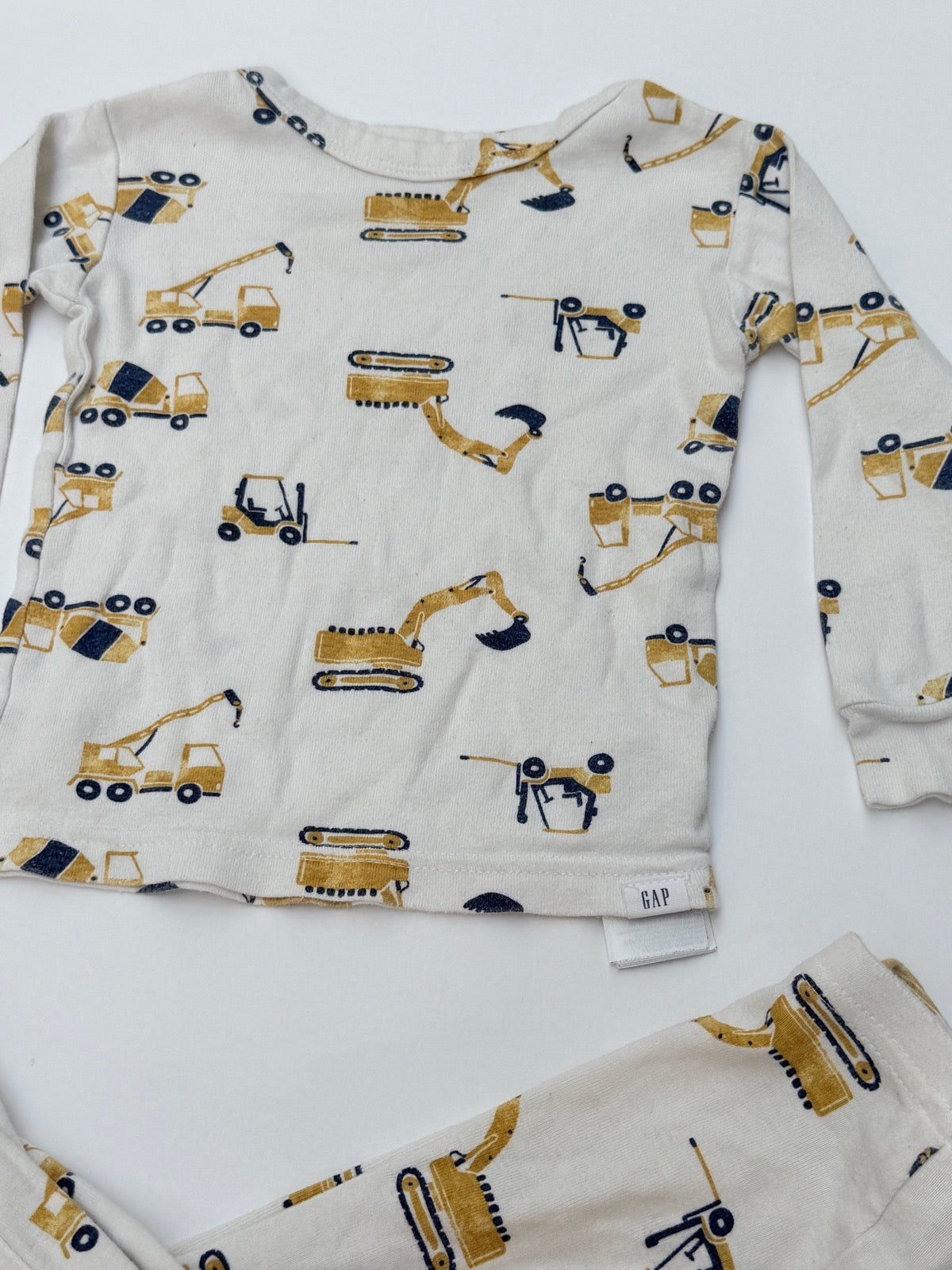 Baby Gap Construction Truck Pajama Set 18-24M