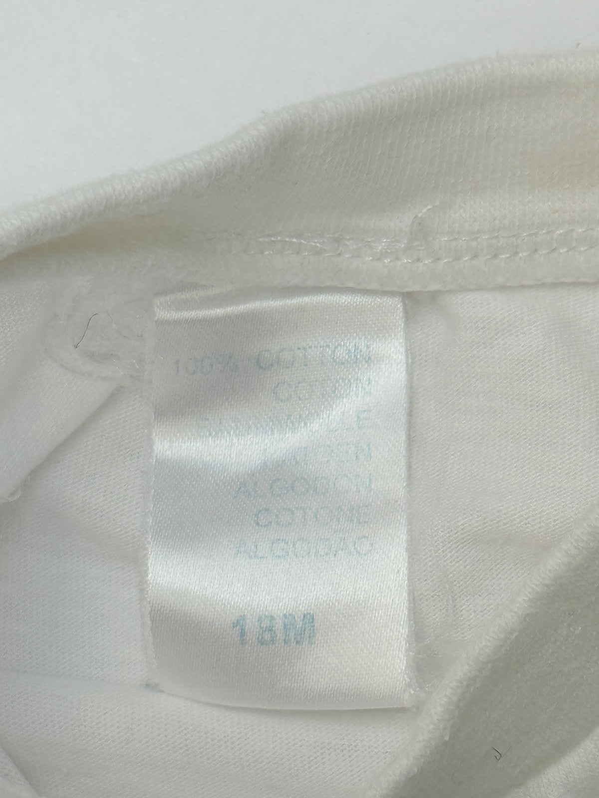 White Long Sleeve T-Shirt 18M