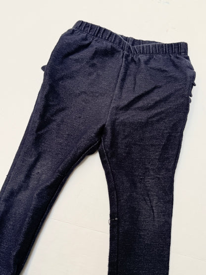 Old Navy Denim Leggings with Ruffle 12-18M