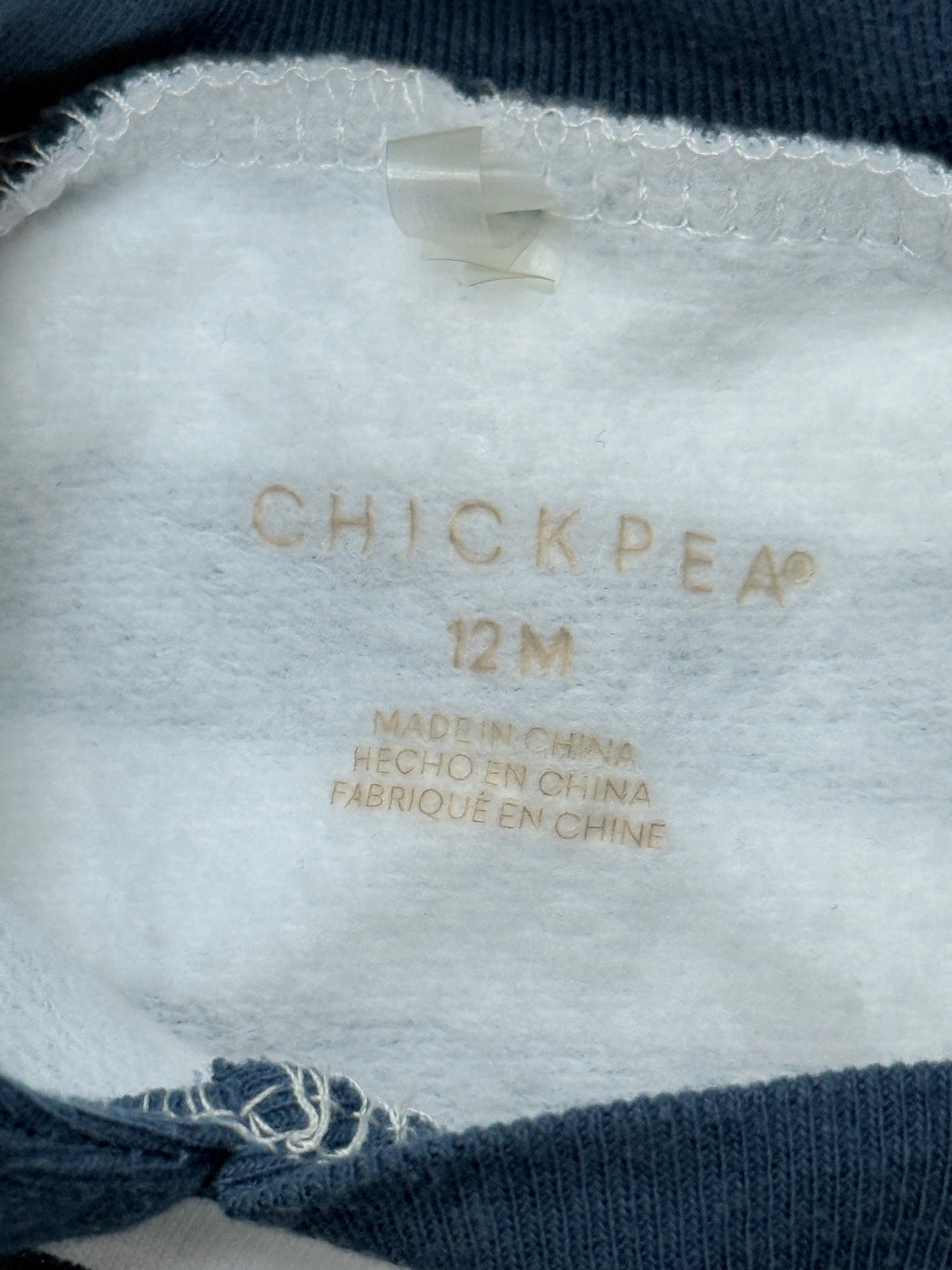 Chickpea Striped Bear Sweatshirt 12M