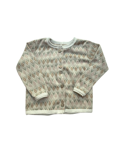 Snug Floral Leaf Print Cardigan 24M