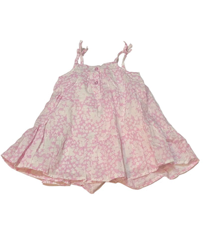 babyGap Floral Pink Tiered Dress 12-18m
