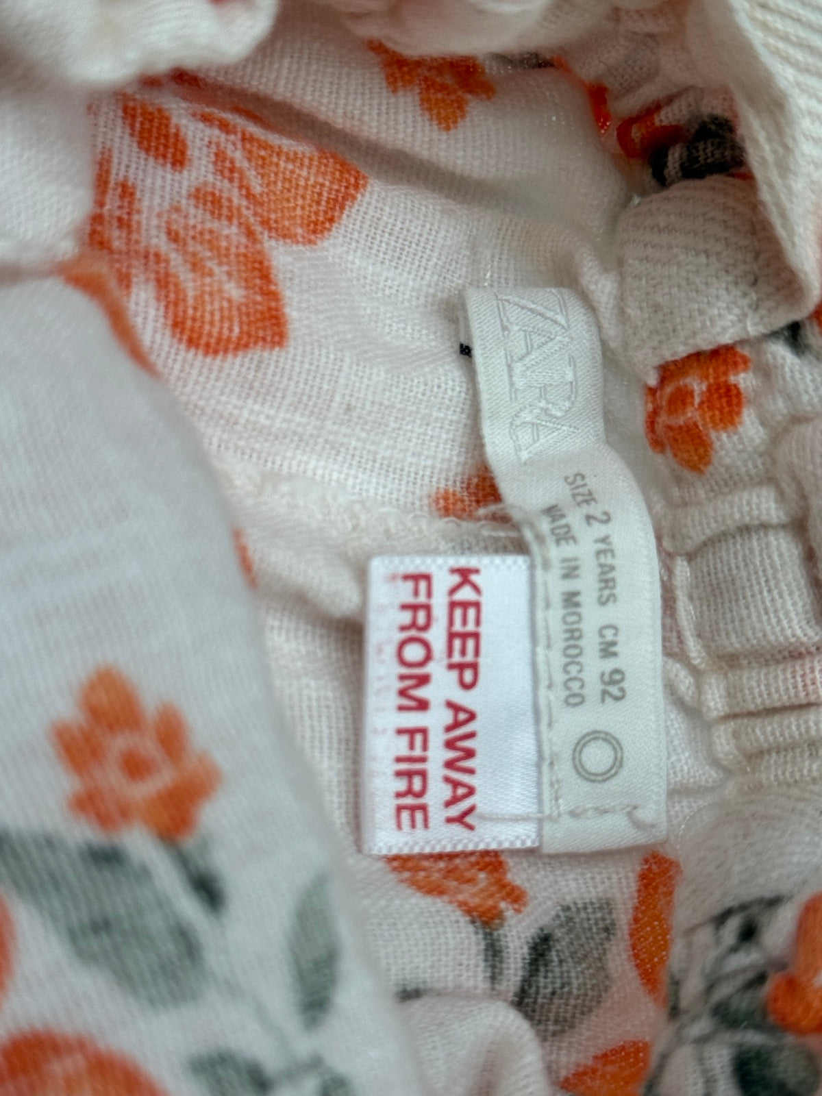 Zara Floral Halter Romper 2T