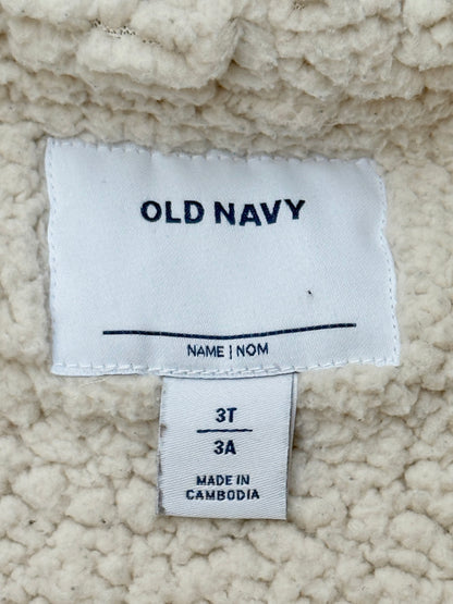 Old Navy Navy Sherpa Lined Hoodie 3T