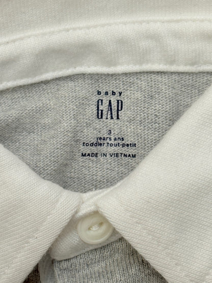 Baby Gap Grey Rugby Polo Shirt 3T