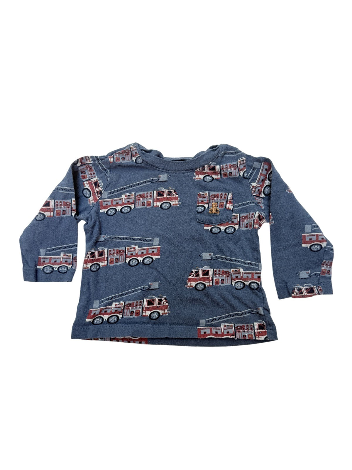 Baby Gap Fire Truck Print T-Shirt 12-18M
