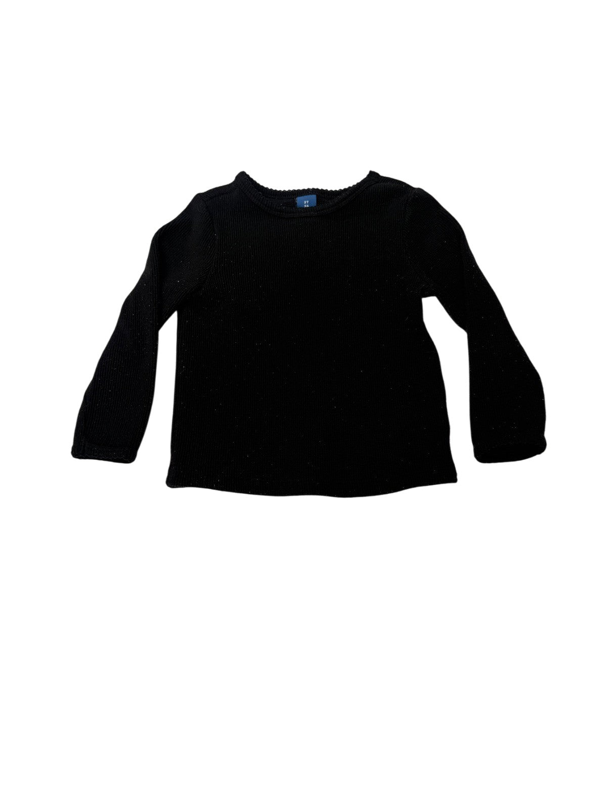 Old Navy Black Ribbed Sweater 2T
