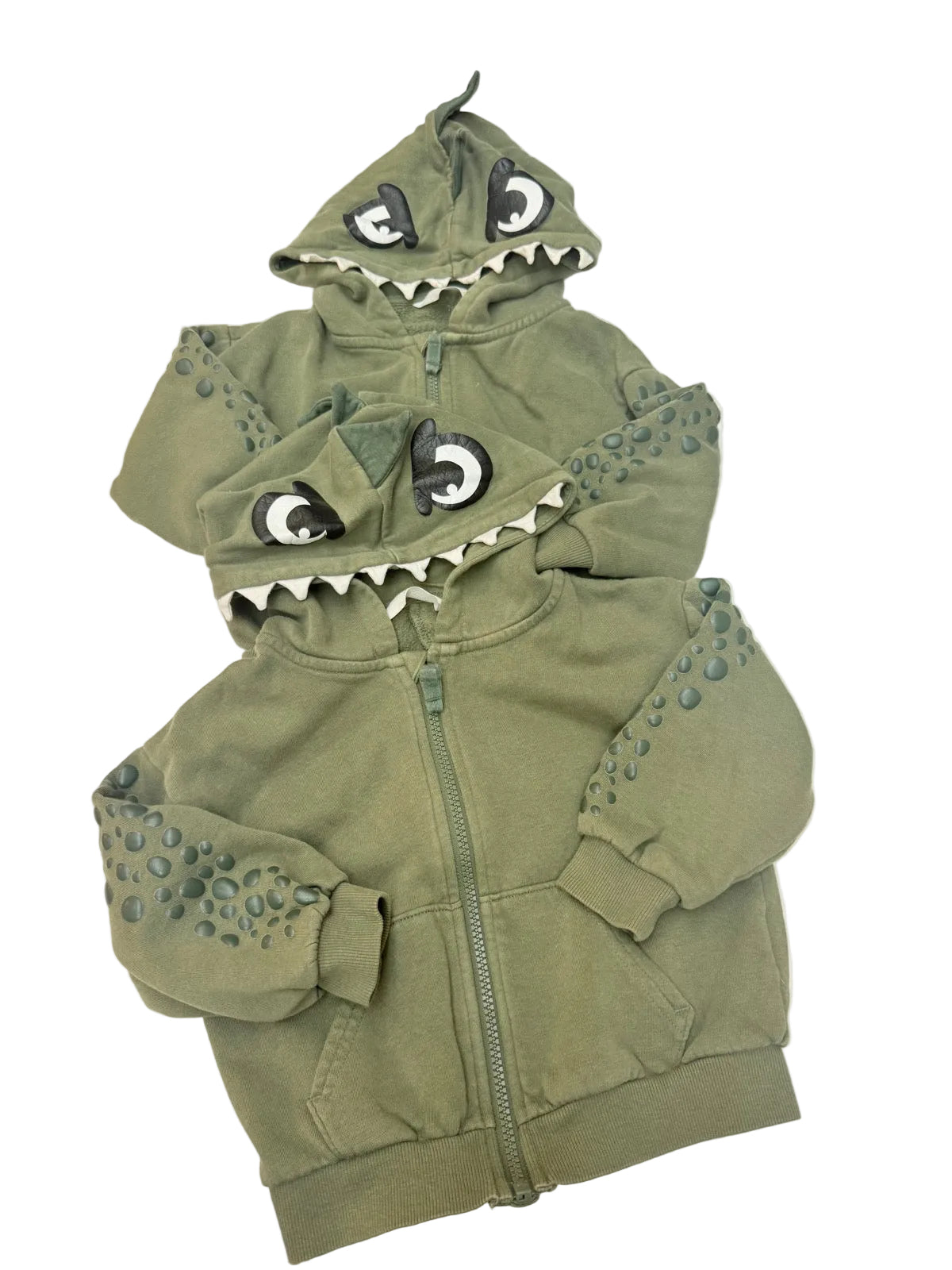 H&M Dinosaur Zip Hoodie 2T