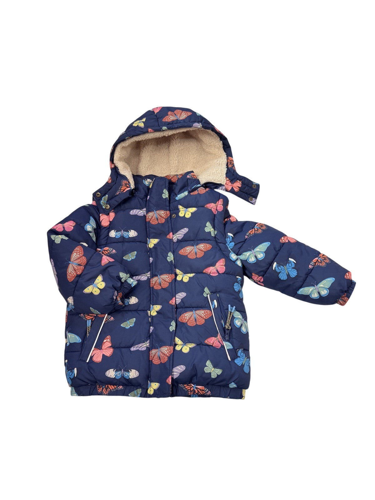 Mini Boden Butterfly Puffer Jacket / Vest 5-6Y