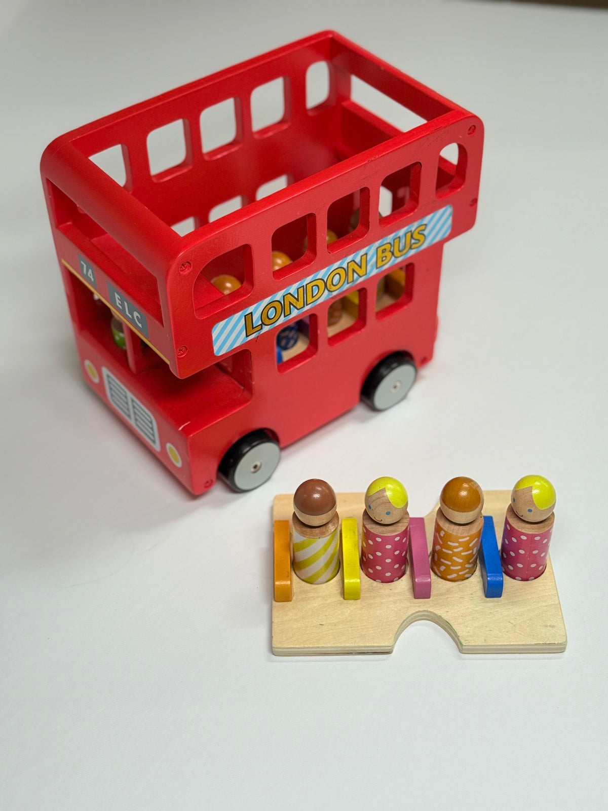 ELC London Double Decker Bus Wooden Toy