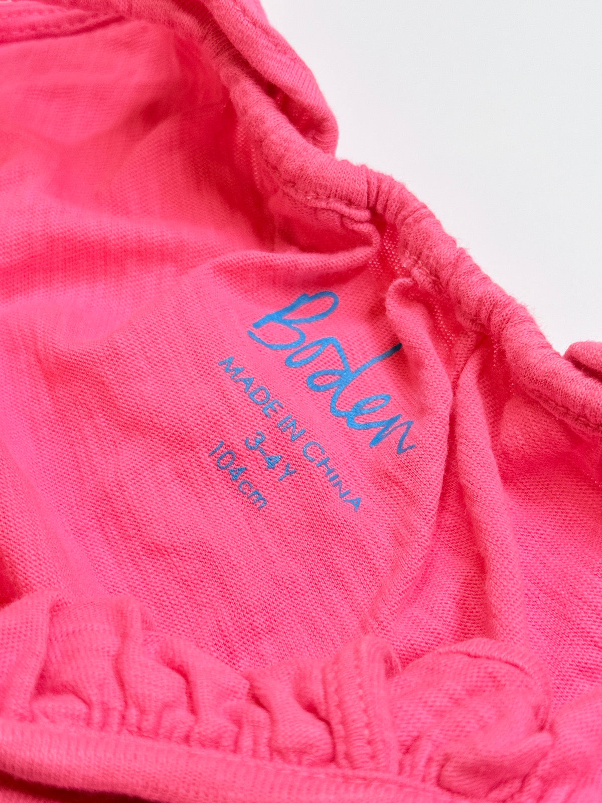 Mini Boden Pink Pom-Pom Romper Size 3-4Y