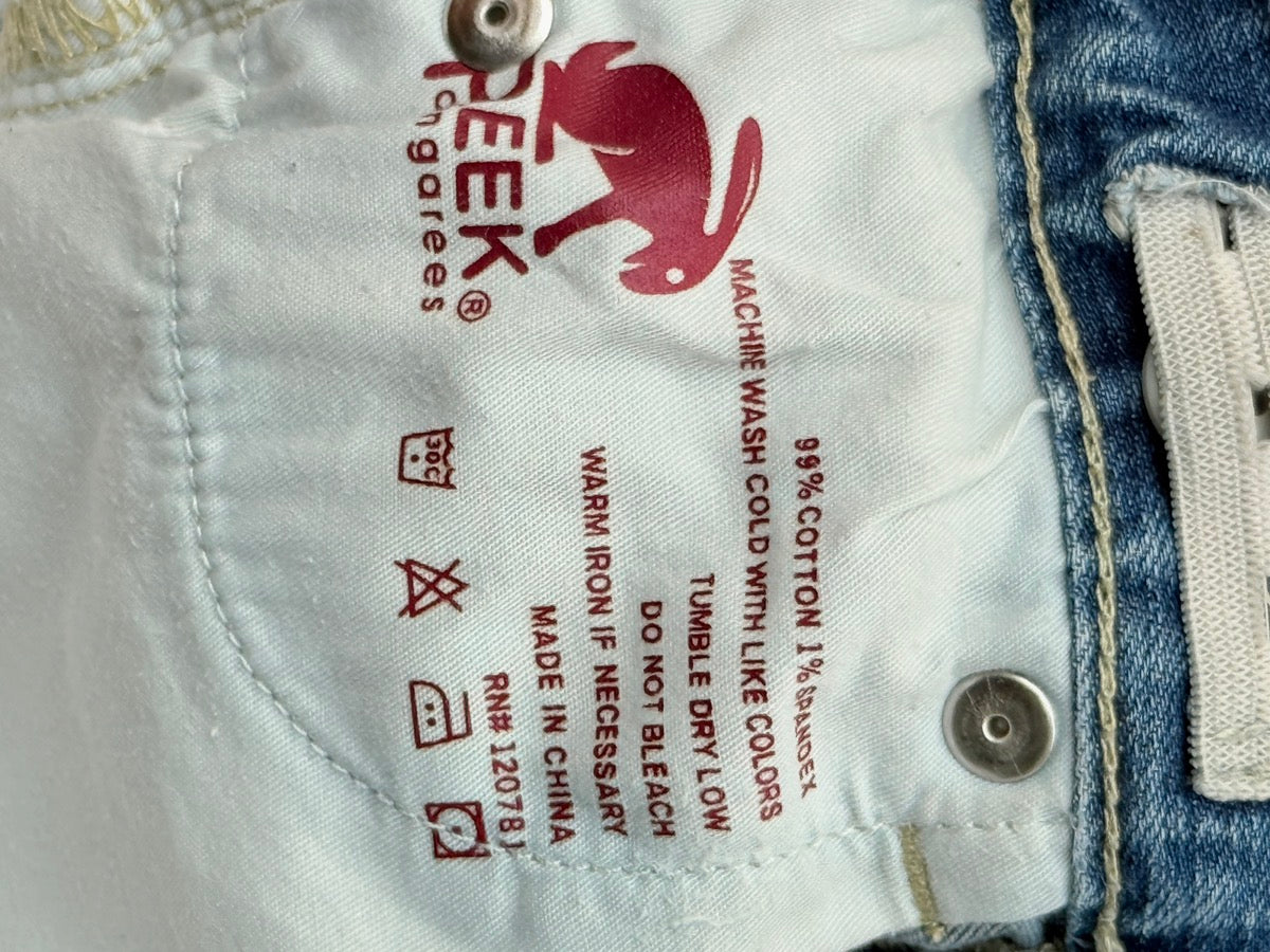Peek Dungarees Distressed Denim Cutoff Shorts 3T