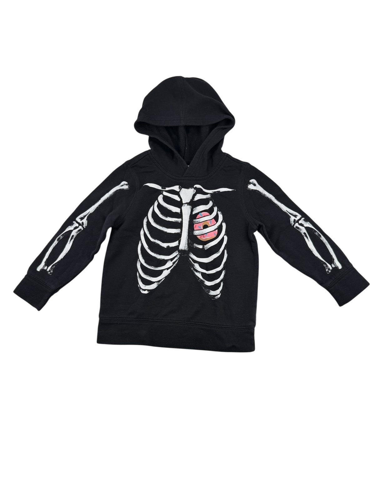 Old Navy Skeleton Donut Hoodie Size 4T