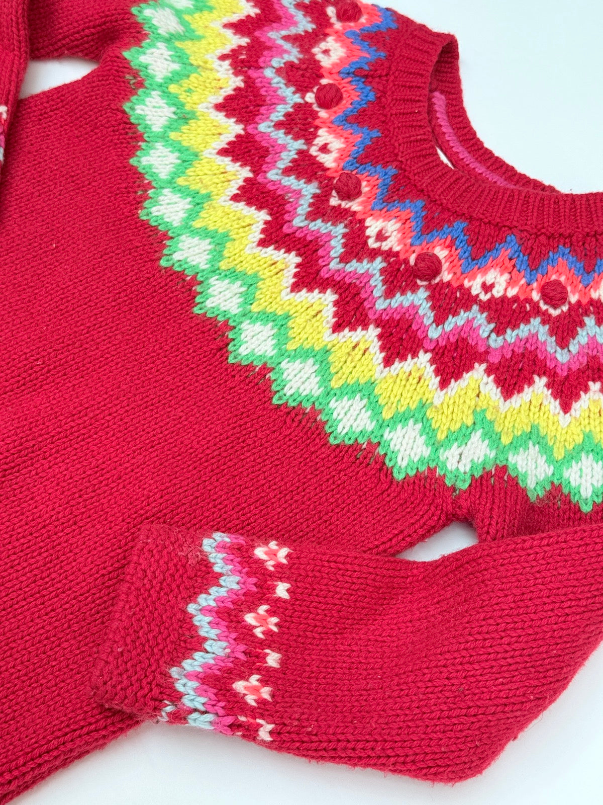 Boden Fair Isle Knit Sweater 3-4T