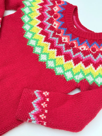 Boden Fair Isle Knit Sweater 3-4T