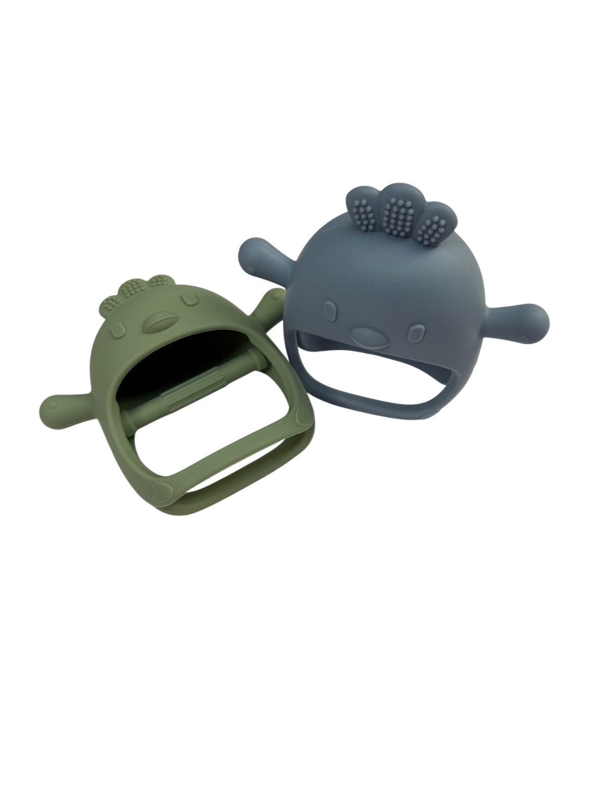 Silicone Dinosaur Baby Teether Mitt Set