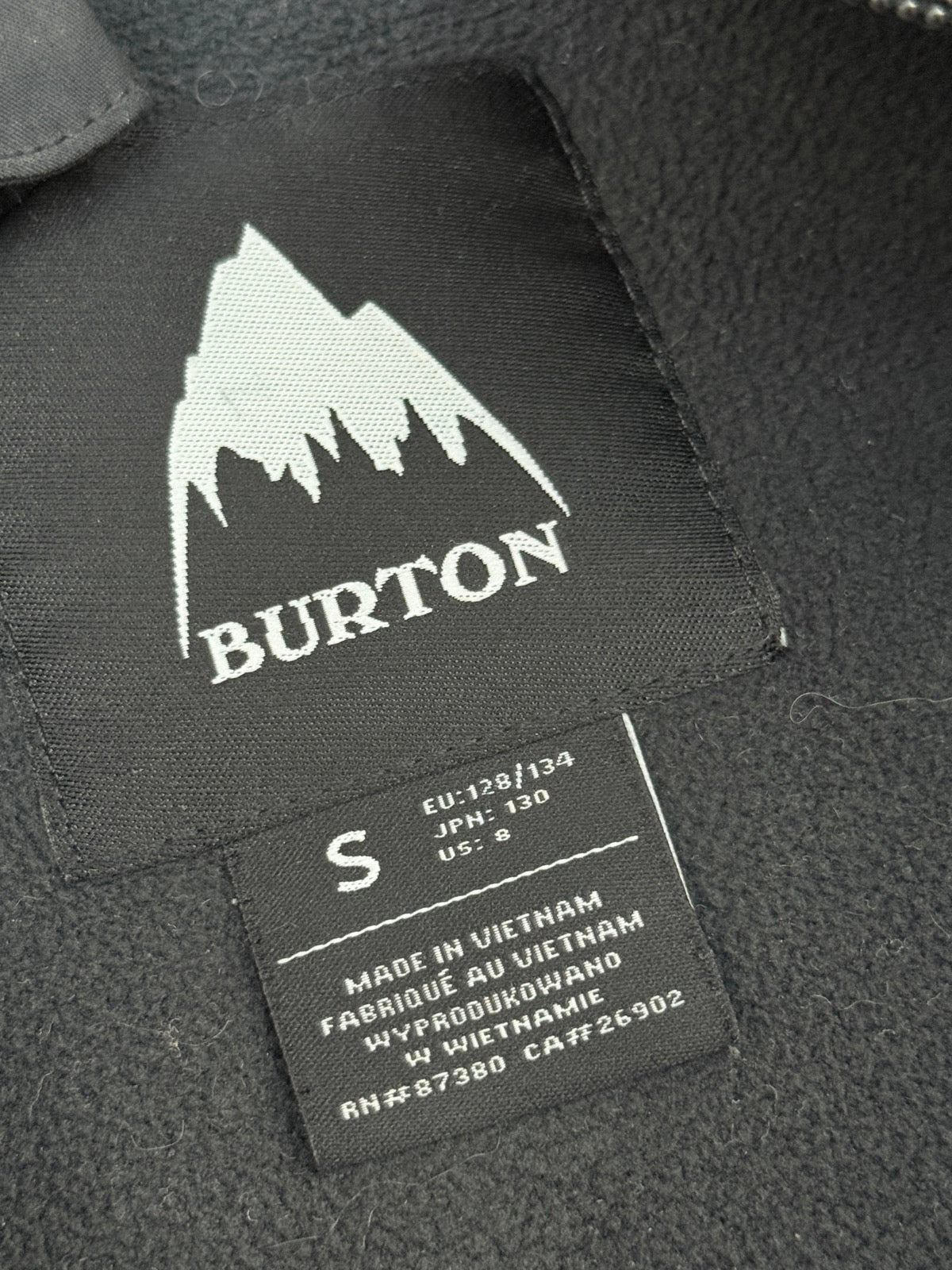 Burton Rainbow Colorblock Snow Jacket Size 8Y