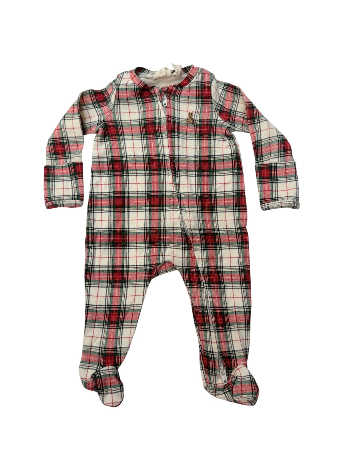 Baby Gap Plaid Footed Sleeper Preemie 7