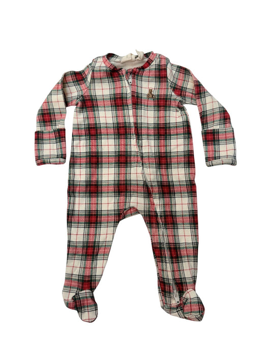 Baby Gap Plaid Footed Sleeper Preemie 7