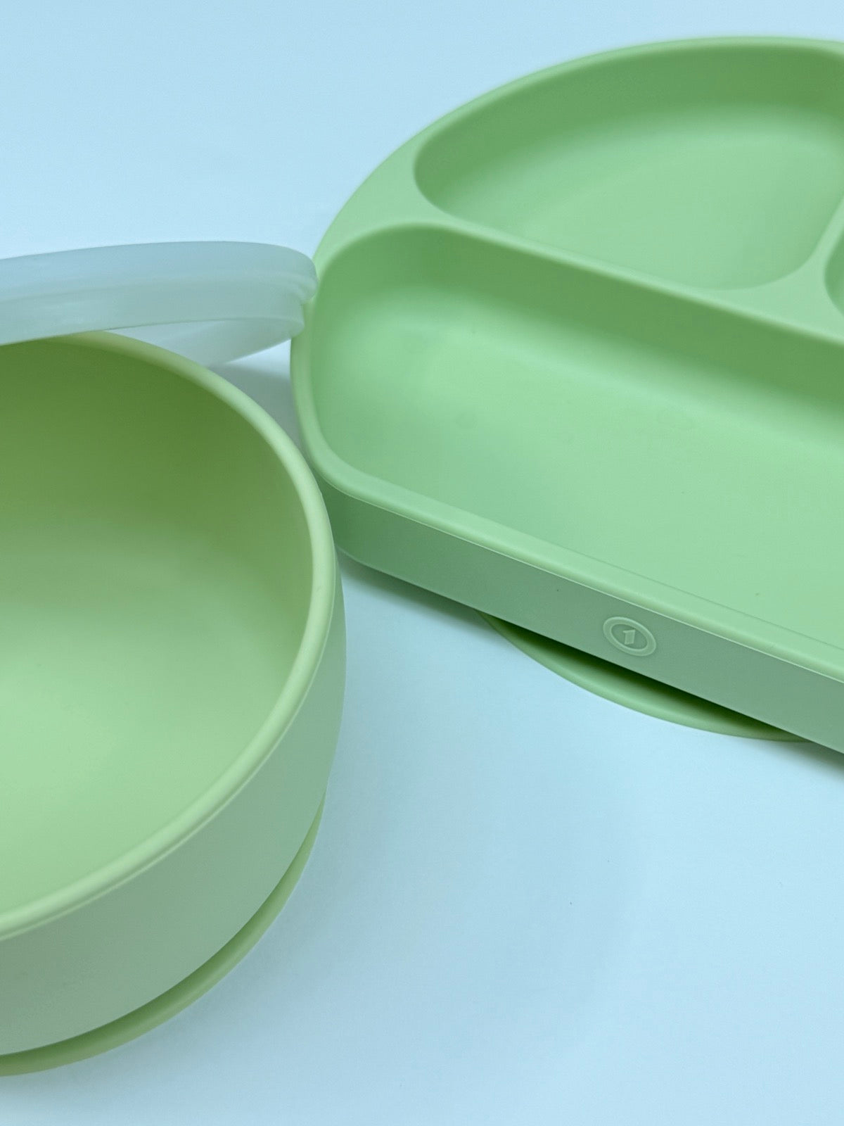 O Baby Silicone Divided Suction Plate & Bowl Set