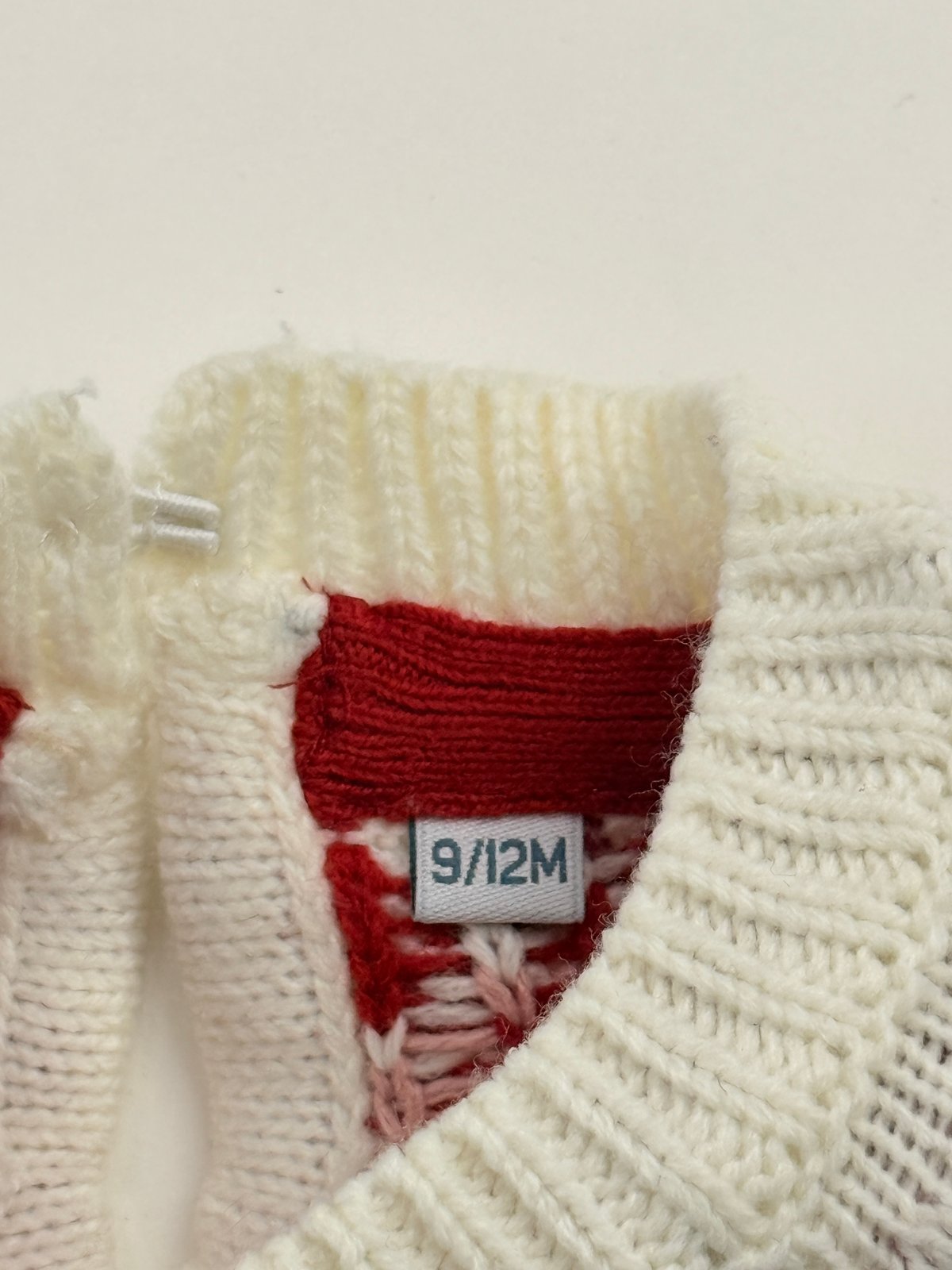 MO kids Fair Isle Christmas Tree Sweater 9/12M