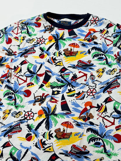 Polo Ralph Lauren Bear Beach Print T-Shirt 14-16