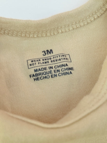 Unknown Beige Short Sleeve Bodysuit 3M