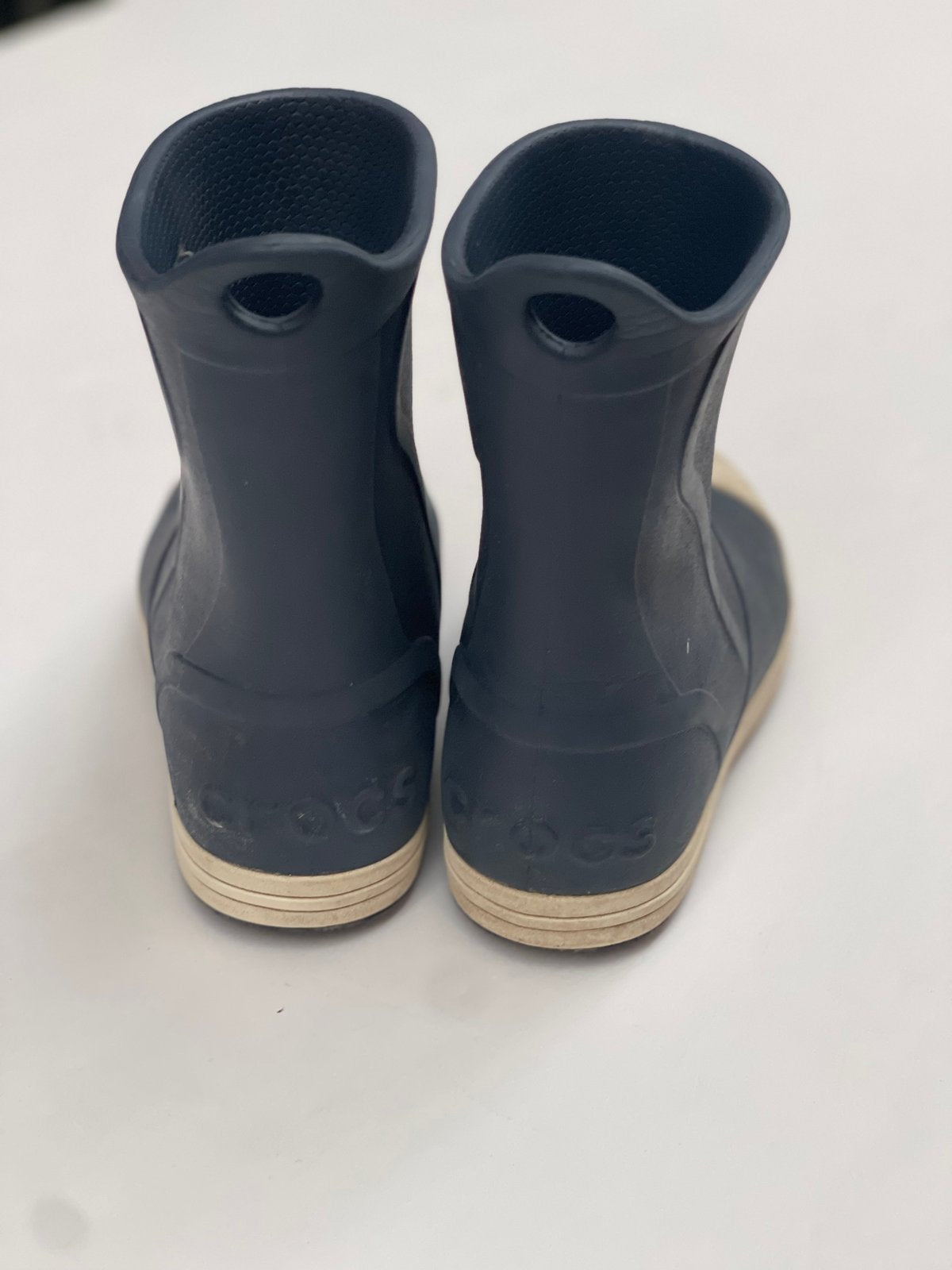 Crocs Bump It Navy Rain Boots Size C8 US8
