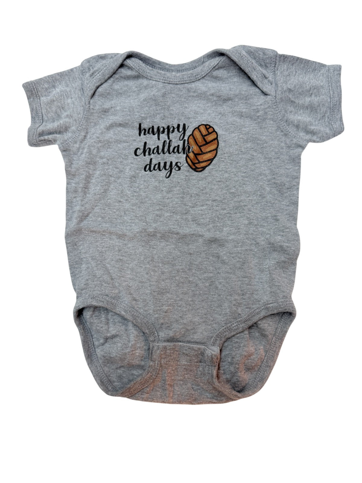 Rabbit Skins Happy Challah Days Bodysuit 18M