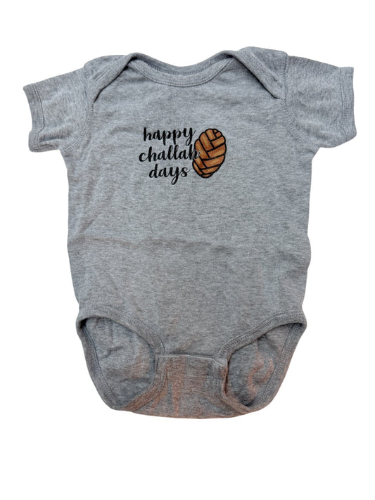 Rabbit Skins Happy Challah Days Bodysuit 18M